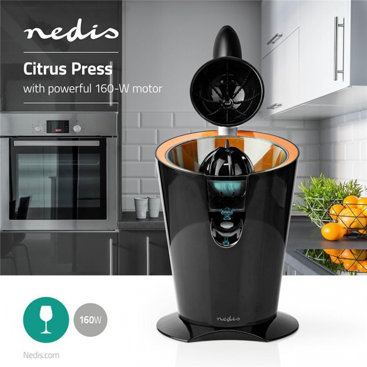 Nedis Citruspress | 160 W | Orange / Svart Nedis Citruspress | 160 W | Orange / Svart