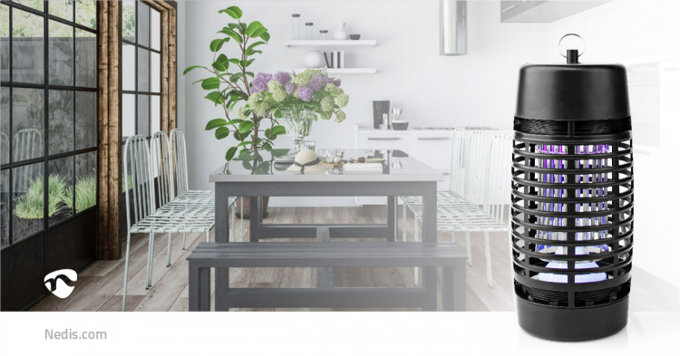 Nedis Mosquito Stop ljusfälla | 3 W | Lamptyp: Lysdiodlampa | Effektiv räckvidd: 30 m² | Svart