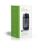 Nedis Mosquito Stop ljusfälla | 3 W | Lamptyp: Lysdiodlampa | Effektiv räckvidd: 30 m² | Svart