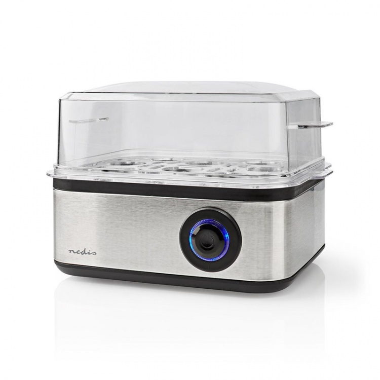 Nedis äggkokare | Mätglaset | Aluminium / Svart