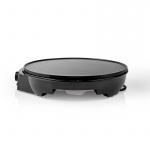 Nedis Crepe järn | Diameter: 300 mm | 1200 W | Non-stick beläggning | Temperaturinställning | Indikatorlampa | Svart | Metall