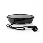 Nedis Crepe järn | Diameter: 300 mm | 1200 W | Non-stick beläggning | Temperaturinställning | Indikatorlampa | Svart | Metall