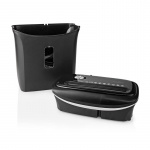 Nedis Dokumentförstörare | Cross Cut | 6x A4-sidor | 12 l | Säkerhetsstandard: DIN 4 | 300 W | Svart Nedis Dokumentförstörare | Cross Cut | 6x A4-sidor | 12 l | Säkerhetsstandard: DIN 4 | 300 W | Svart