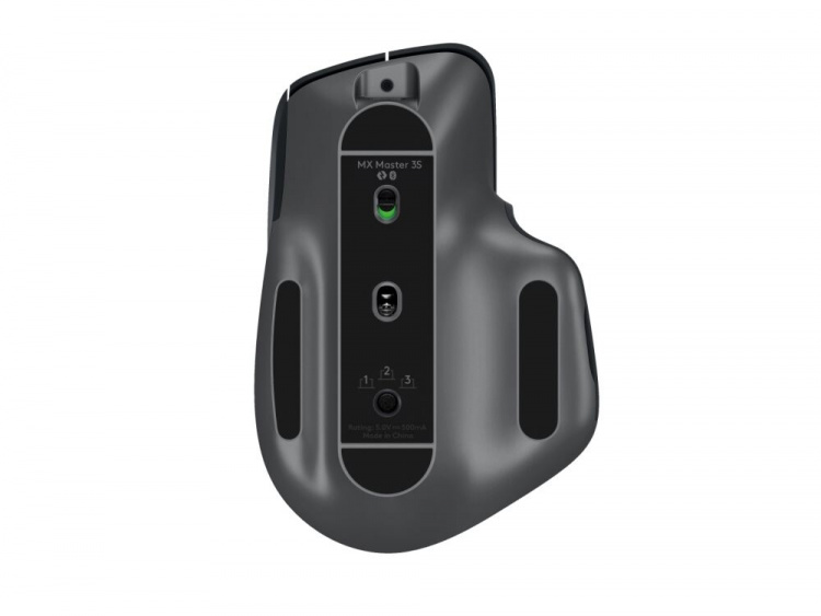 Logitech MX Master 3S - Mus - Trådlös - Bluetooth, 2,4 GHz, Grafit