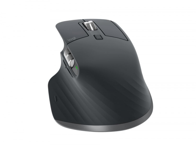 Logitech MX Master 3S - Mus - Trådlös - Bluetooth, 2,4 GHz, Grafit