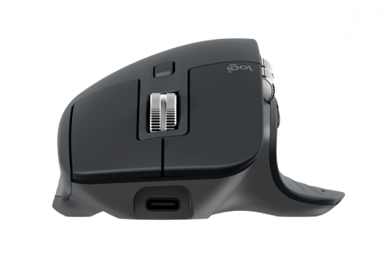 Logitech MX Master 3S - Mus - Trådlös - Bluetooth, 2,4 GHz, Grafit