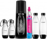 SodaStream TERRA Kolsyremaskin med fem flaskor & patron, Svart SodaStream TERRA Kolsyremaskin med fem flaskor & patron, Svart