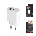 Maxlife MXTC-05 PD QC laddare 1x USB-C 1x USB 20W, vit