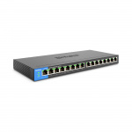 Linksys LGS116P 16-portars Nätverksswitch Gigabit Preowned Grade B