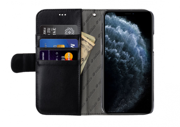 Melkco Plånboksfodral för iPhone 12 Pro Max, Svart