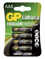 GP Lithium AAA 4 Pack (B)