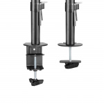 Dual-monitor skrivbordsfäste och två skärmar från Acer - Pre-owned, Klass C