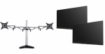 Dual-monitor skrivbordsfäste och två skärmar från Philips Pre-owned, Klass B