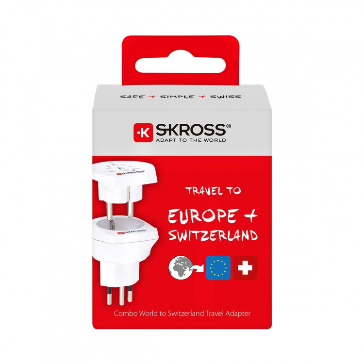 SKROSS Rese Adapter Combo - World-to-Switzerland Jordad