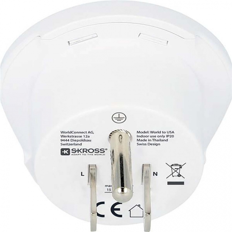 Skross Rese Adapter World-to-USA Jordad