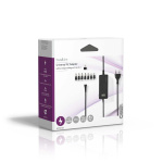Nedis Universal nätadapter | 36 W | 5 - 24 V DC | 1.80 m | 2.4 A - 3.0 A A | 7 plug(s) | Svart