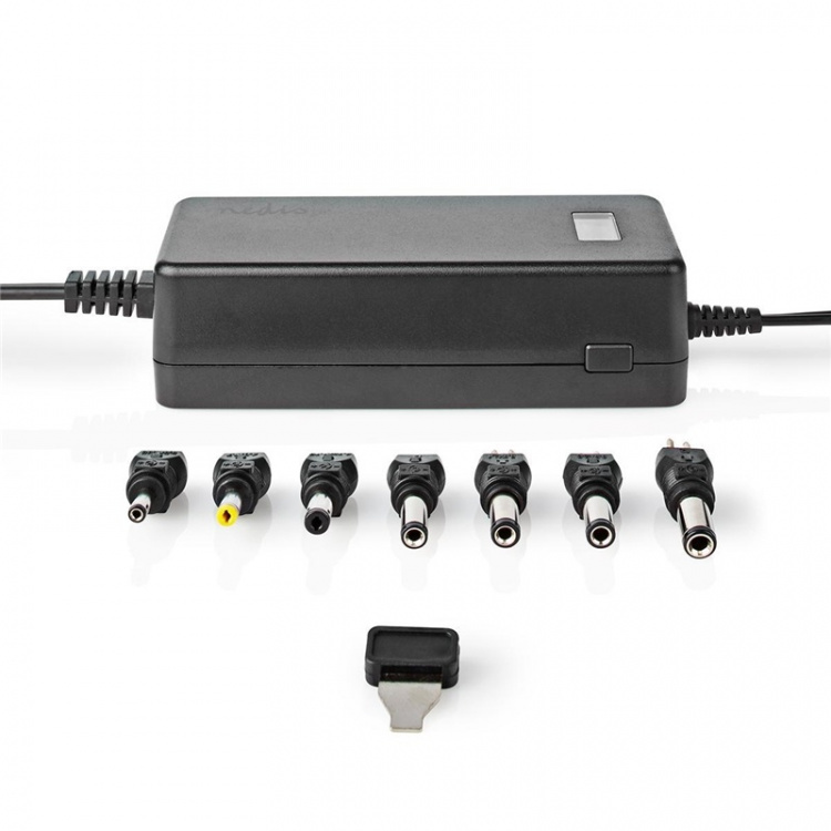 Nedis Universal nätadapter | 36 W | 5 - 24 V DC | 1.80 m | 2.4 A - 3.0 A A | 7 plug(s) | Svart