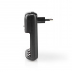 Nedis NiMH Batteriladdare AA / AAA | 1.2 / 9 V DC | 0.5 A A | Underhållsladdning | Euro / Typ C (CEE 7/16) | Batteritypsenergi: AA / AAA / E-Block | Svart Nedis NiMH Batteriladdare AA / AAA | 1.2 / 9 V DC | 0.5 A A | Underhållsladdning | Euro / Typ C (CEE 7/16) | Batteritypsenergi: AA / AAA / E-Block | Svart