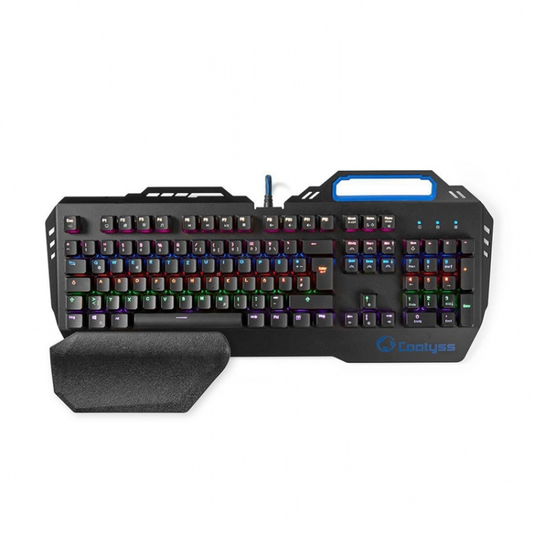 Nedis Trådat Gaming Tagentbord | USB | Mekaniska Nycklar | RGB | Tyska | DE Layout | USB ström | Strömkabel längd: 1.70 m | Spel