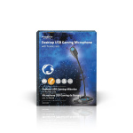 Nedis Streaming- och Spelmikrofon | Används för: Dator / Skrivbord | USB | Audio / video / dataanslutningar utgång: 1x 3.5 mm Audio Out | På / av-knapp | Hörlursuttag Nedis Streaming- och Spelmikrofon | Används för: Dator / Skrivbord | USB | Audio / video / dataanslutningar utgång: 1x 3.5 mm Audio Out | På / av-knapp | Hörlursuttag