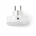 Nedis Plug-In LED Natt Belysning | Dag / natt sensor | 3680 W | 10 lm | Blå / Grön / Vit