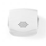 Nedis Rörelsedetektor Larm | Batteridriven | 3x AAA/LR03 | 80 dB | Detektorområde: 1.10 m | Detektorvinkel: 10 ° | Tak / Vägg | Vit