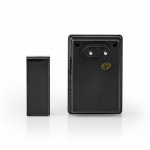 Nedis Trådlösa dörrklockan | Strömadapter | 220 - 240 V AC 50 Hz | 1x CR2032 | Volym: 80 dB | Signalområde: 300 m | IP44 | Justerbar volym | 36 Melodier | 1 Mottagare | Svart Nedis Trådlösa dörrklockan | Strömadapter | 220 - 240 V AC 50 Hz | 1x CR2032 | Volym: 80 dB | Signalområde: 300 m | IP44 | Justerbar volym | 36 Melodier | 1 Mottagare | Svart