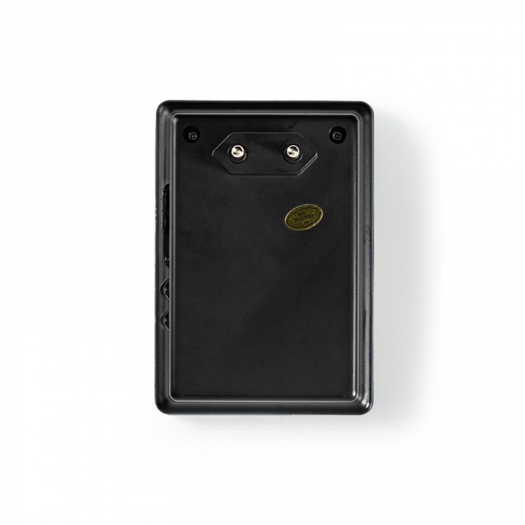 Nedis Trådlösa dörrklockan | Strömadapter | 220 - 240 V AC 50 Hz | 1x CR2032 | Volym: 80 dB | Signalområde: 300 m | IP44 | Justerbar volym | 36 Melodier | 1 Mottagare | Svart Nedis Trådlösa dörrklockan | Strömadapter | 220 - 240 V AC 50 Hz | 1x CR2032 | Volym: 80 dB | Signalområde: 300 m | IP44 | Justerbar volym | 36 Melodier | 1 Mottagare | Svart