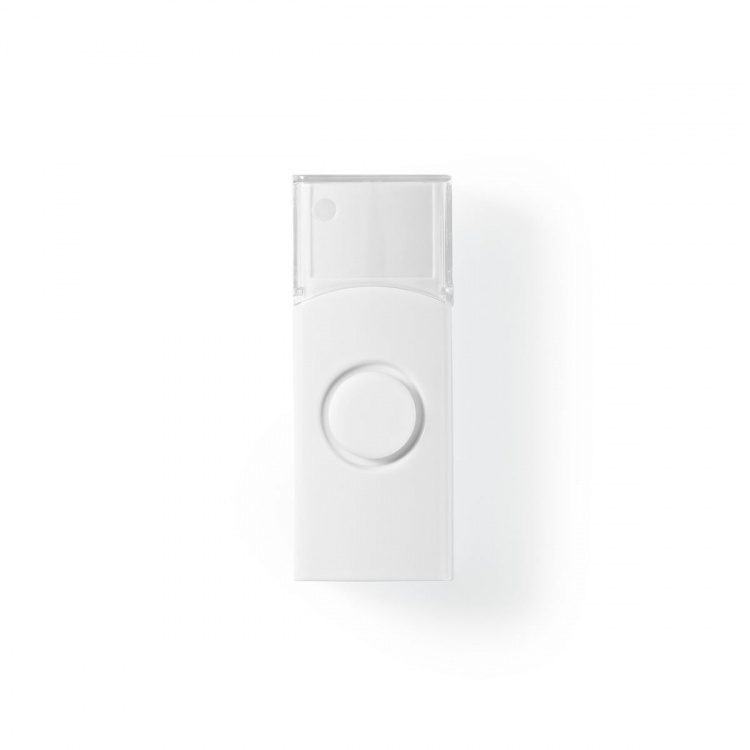 Nedis Trådlösa dörrklockan | Strömadapter | 220 - 240 V AC 50 Hz | 1x CR2032 | Volym: 80 dB | Signalområde: 300 m | IP44 | Justerbar volym | 36 Melodier | 1 Mottagare | Vit Nedis Trådlösa dörrklockan | Strömadapter | 220 - 240 V AC 50 Hz | 1x CR2032 | Volym: 80 dB | Signalområde: 300 m | IP44 | Justerbar volym | 36 Melodier | 1 Mottagare | Vit