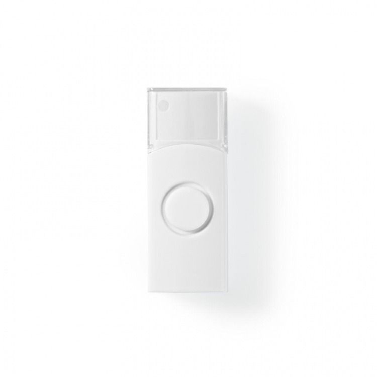Nedis Trådlösa dörrklockan | Strömadapter | 220 - 240 V AC 50 Hz | 1x CR2032 | Volym: 80 dB | Signalområde: 300 m | IP44 | Justerbar volym | 36 Melodier | 1 Mottagare | Vit Nedis Trådlösa dörrklockan | Strömadapter | 220 - 240 V AC 50 Hz | 1x CR2032 | Volym: 80 dB | Signalområde: 300 m | IP44 | Justerbar volym | 36 Melodier | 1 Mottagare | Vit