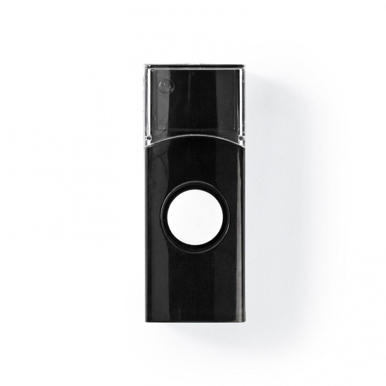 Nedis Trådlösa dörrklockan | Batteridriven | 3 V DC | 1x CR2032 | Volym: 80 dB | Signalområde: 300 m | IP44 | 36 Melodier | 1 Mottagare | Svart