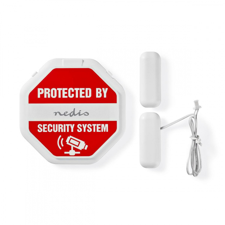 Nedis Dörr Fönster Alarm | Batteridriven | 2x CR2032 | 85 dB | Vit