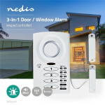 Nedis Dörr Fönster Alarm | Batteridriven | 3x AAA/LR03 | 85 dB | Vit Nedis Dörr Fönster Alarm | Batteridriven | 3x AAA/LR03 | 85 dB | Vit