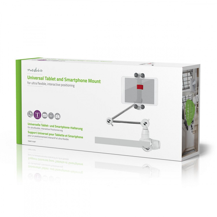 Nedis Tablet Stativ | Universella | Interaktiv | Metall / Vit
