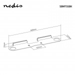 Nedis Soundbar Fäste | Kompatibel med: Sonos® Beam™ | Vägg | 5 kg | Fast | ABS / Stål | Svart