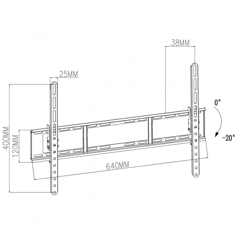 Nedis Tiltbar TV väggfäste | 37 - 70  Nedis Tiltbar TV väggfäste | 37 - 70