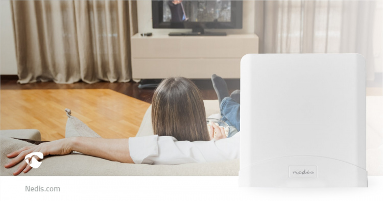 Nedis 5G / 4G / 3G Antenn | 5G | Inomhus eller Utomhus | 698-5000 MHz | Förstärkning: 6 dB | 2.50 m | Vit Nedis 5G / 4G / 3G Antenn | 5G | Inomhus eller Utomhus | 698-5000 MHz | Förstärkning: 6 dB | 2.50 m | Vit