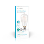 Nedis SmartLife LED vintage lampa | E27 | 500 lm | 5 W | Varm Vit | 2700 K | Glas | Android™ / IOS | ST64 | 1 st Nedis SmartLife LED vintage lampa | E27 | 500 lm | 5 W | Varm Vit | 2700 K | Glas | Android™ / IOS | ST64 | 1 st