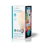 Nedis SmartLife LED vintage lampa | E27 | 500 lm | 5 W | Varm Vit | 2700 K | Glas | Android™ / IOS | ST64 | 1 st