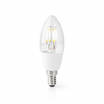 Nedis SmartLife LED vintage lampa | E14 | 400 lm | 5 W | Varm Vit | 2700 K | Glas | Android™ / IOS | Ljus | 1 st Nedis SmartLife LED vintage lampa | E14 | 400 lm | 5 W | Varm Vit | 2700 K | Glas | Android™ / IOS | Ljus | 1 st