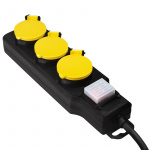 LogiLink Grenuttag 3-vägs med brytare Utomhusbruk IP44