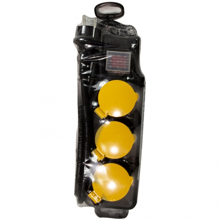 LogiLink Grenuttag 3-vägs med brytare Utomhusbruk IP44