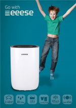 Emil - tyst avfuktare 40dB, 40m2, timer, 2 hastigheter, torkläge Emil - tyst avfuktare 40dB, 40m2, timer, 2 hastigheter, torkläge