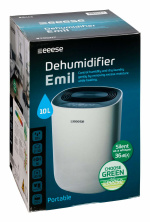 Emil - tyst avfuktare 40dB, 40m2, timer, 2 hastigheter, torkläge Emil - tyst avfuktare 40dB, 40m2, timer, 2 hastigheter, torkläge