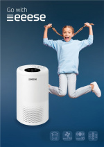 Freia - luftrenare, HEPA-filter, UV-C-ljus, 15m2, 4 hastigheter, timer