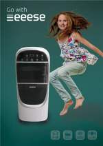 Lea, tystgående 2-i-1 luftkylare & luftfuktare, 30 m2