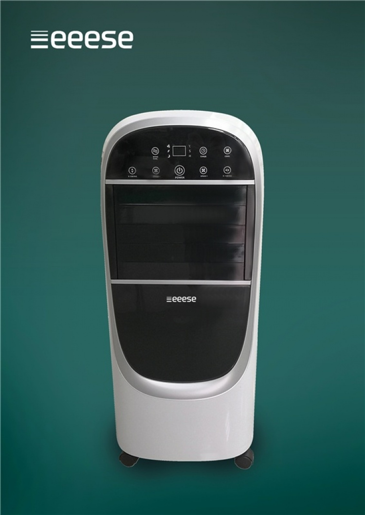 Lea, tystgående 2-i-1 luftkylare & luftfuktare, 30 m2