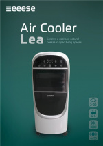 Lea, tystgående 2-i-1 luftkylare & luftfuktare, 30 m2