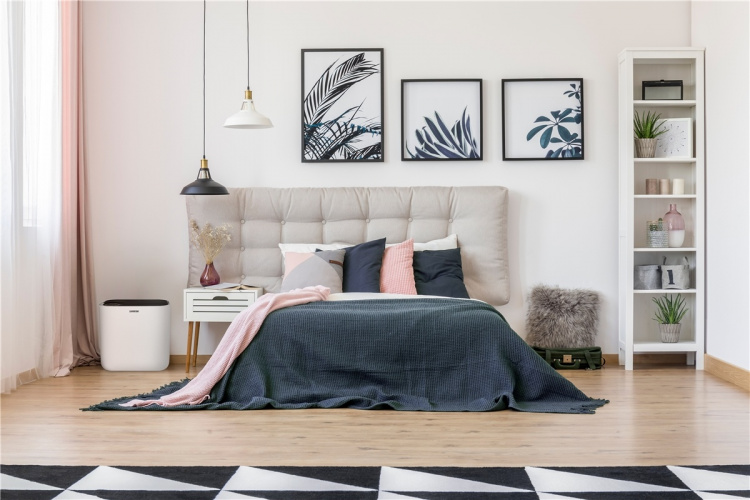 Martha 2-i-1-luftfuktare/-renare,HEPA-filter, 56m2, timer, LCD-display