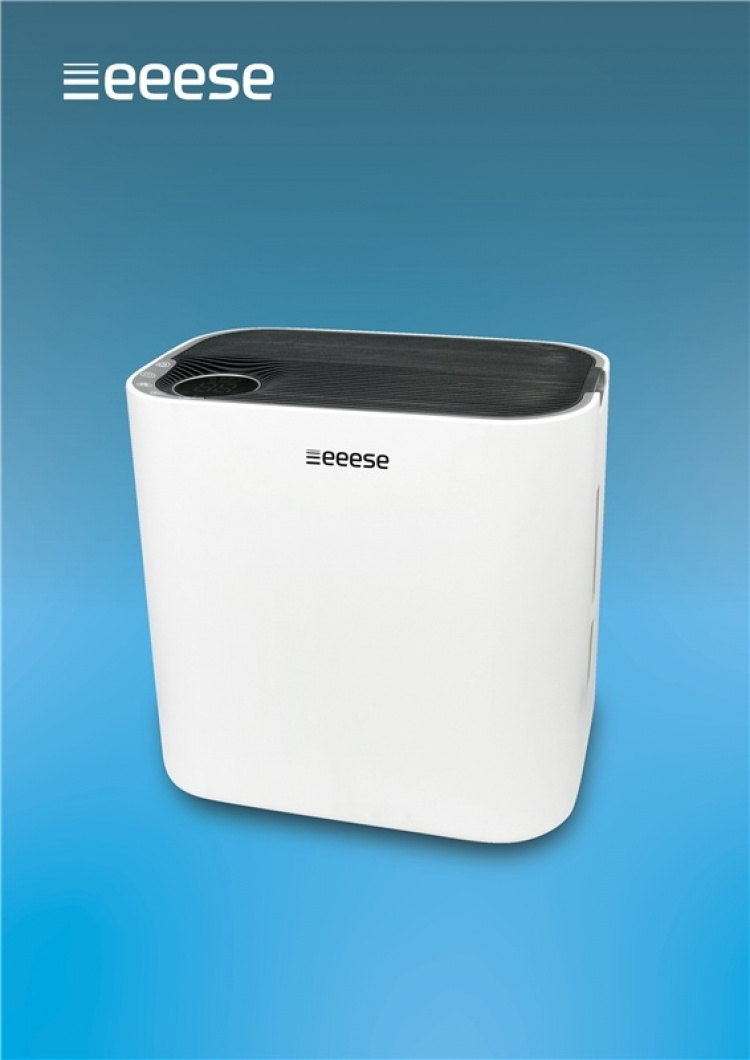 Martha 2-i-1-luftfuktare/-renare,HEPA-filter, 56m2, timer, LCD-display